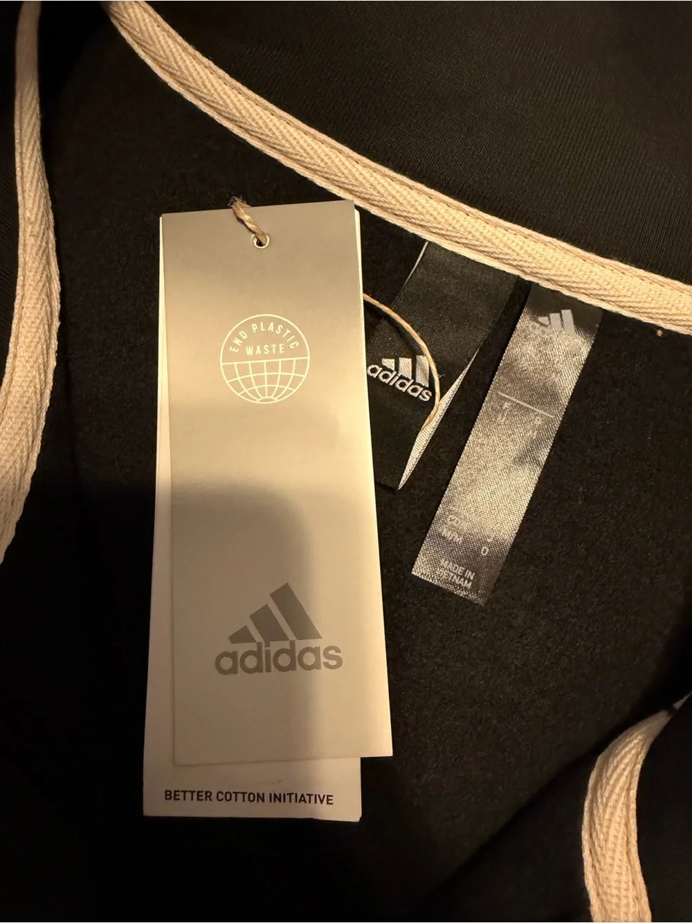 adidas Men’s Black Half-Zip Pullover Sweatshirt
